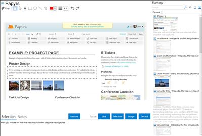 Papyrs - Flamory bookmarks and screenshots