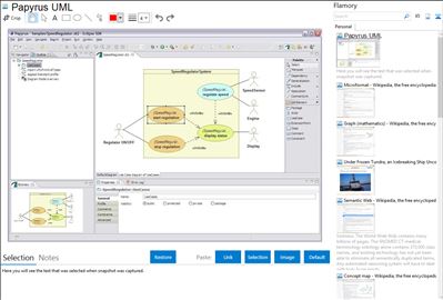 Papyrus UML - Flamory bookmarks and screenshots