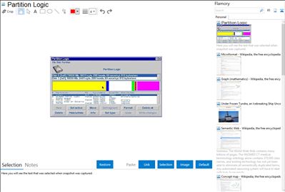 Partition Logic - Flamory bookmarks and screenshots