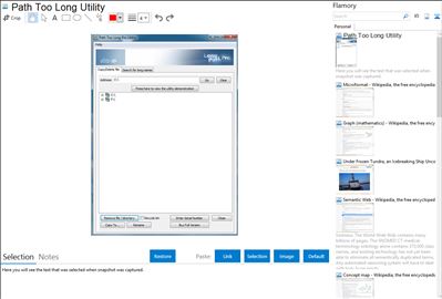 Path Too Long Utility - Flamory bookmarks and screenshots