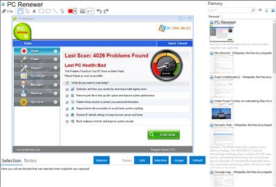 PC Renewer - Flamory bookmarks and screenshots