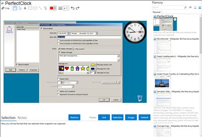 PerfectClock - Flamory bookmarks and screenshots