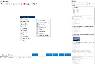 PicPick - Flamory bookmarks and screenshots