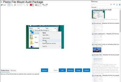 Pismo File Mount Audit Package - Flamory bookmarks and screenshots