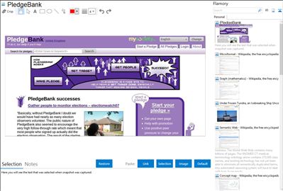 PledgeBank - Flamory bookmarks and screenshots