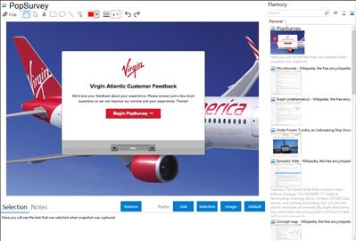 PopSurvey - Flamory bookmarks and screenshots