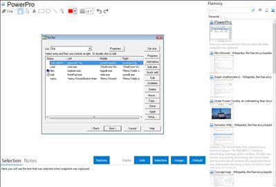 PowerPro - Flamory bookmarks and screenshots