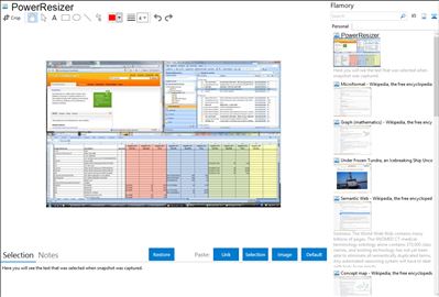 PowerResizer - Flamory bookmarks and screenshots