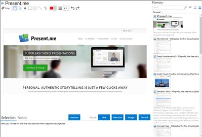 Present.me - Flamory bookmarks and screenshots