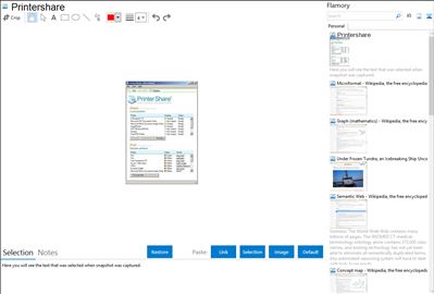 Printershare - Flamory bookmarks and screenshots