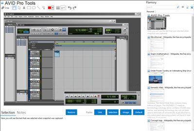 AVID Pro Tools - Flamory bookmarks and screenshots