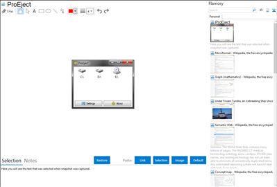 ProEject - Flamory bookmarks and screenshots