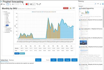 Prophet forecasting - Flamory bookmarks and screenshots