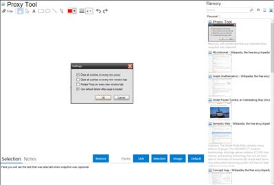 Proxy Tool - Flamory bookmarks and screenshots