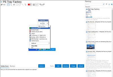 PS Tray Factory - Flamory bookmarks and screenshots