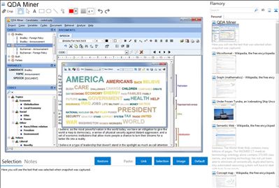 QDA Miner - Flamory bookmarks and screenshots