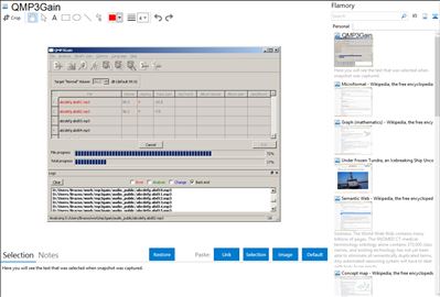 QMP3Gain - Flamory bookmarks and screenshots