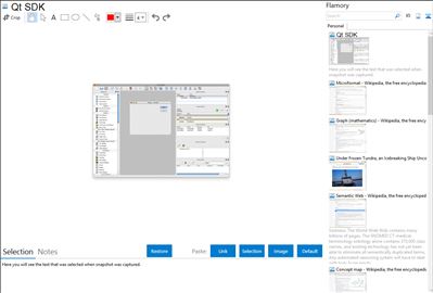 Qt SDK - Flamory bookmarks and screenshots