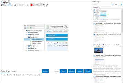 qTest - Flamory bookmarks and screenshots