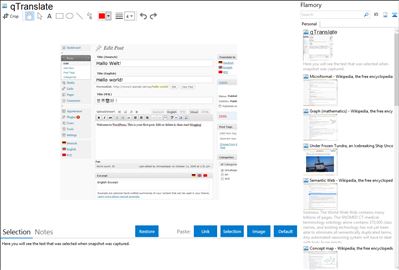 qTranslate - Flamory bookmarks and screenshots