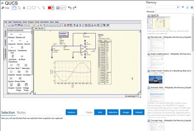 QUCS - Flamory bookmarks and screenshots