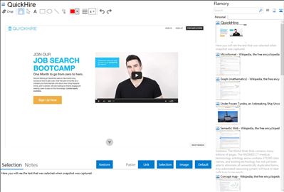 QuickHire - Flamory bookmarks and screenshots