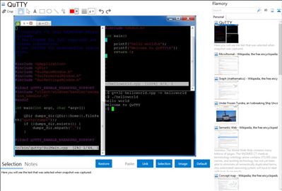 QuTTY - Flamory bookmarks and screenshots