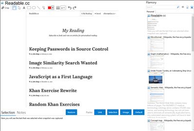 Readable.cc - Flamory bookmarks and screenshots