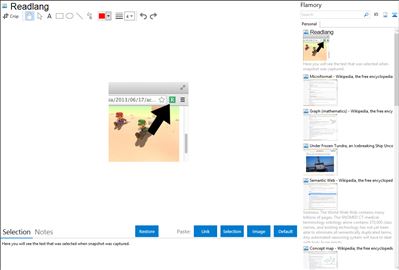 Readlang - Flamory bookmarks and screenshots