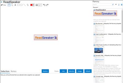 ReadSpeaker - Flamory bookmarks and screenshots
