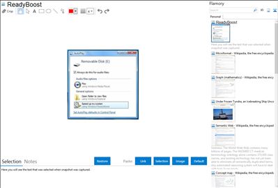 ReadyBoost - Flamory bookmarks and screenshots