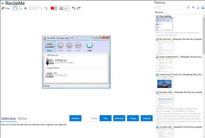 ReclaiMe - Flamory bookmarks and screenshots