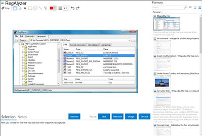 RegAlyzer - Flamory bookmarks and screenshots