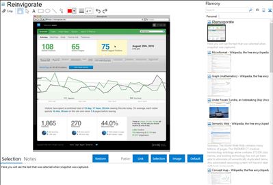 Reinvigorate - Flamory bookmarks and screenshots