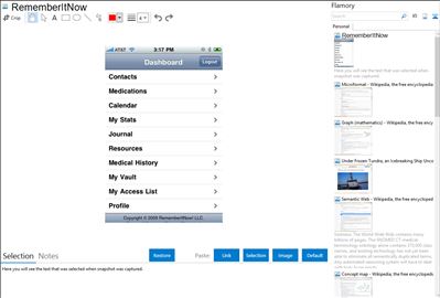 RememberItNow - Flamory bookmarks and screenshots