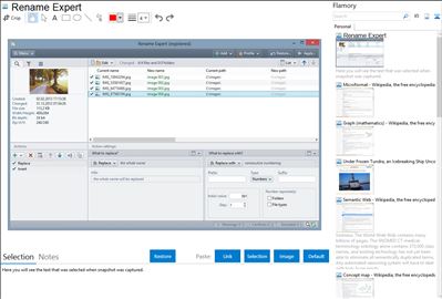 Rename Expert - Flamory bookmarks and screenshots