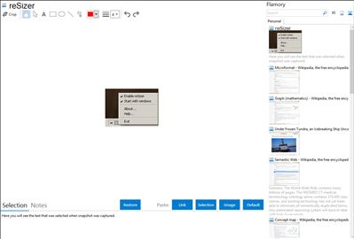 reSizer - Flamory bookmarks and screenshots
