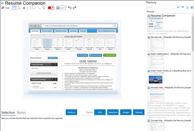 Resume Companion - Flamory bookmarks and screenshots