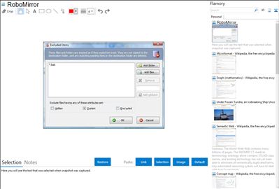 RoboMirror - Flamory bookmarks and screenshots