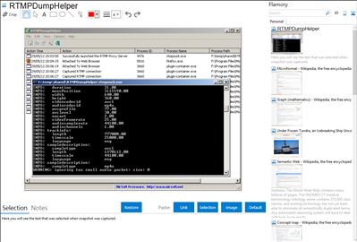 RTMPDumpHelper - Flamory bookmarks and screenshots