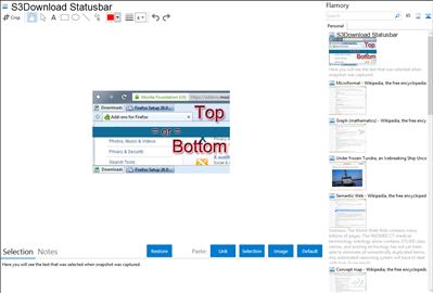 S3Download Statusbar - Flamory bookmarks and screenshots