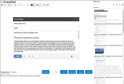ScareMail - Flamory bookmarks and screenshots