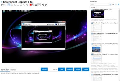 Screencast Capture Lite - Flamory bookmarks and screenshots