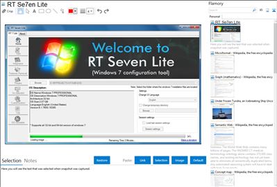 RT Se7en Lite - Flamory bookmarks and screenshots