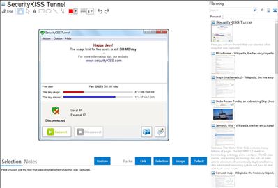 SecurityKISS Tunnel - Flamory bookmarks and screenshots