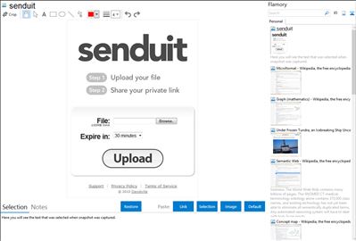 senduit - Flamory bookmarks and screenshots