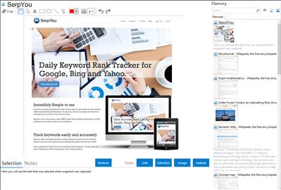 SerpYou - Flamory bookmarks and screenshots