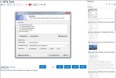 SFX Tool - Flamory bookmarks and screenshots
