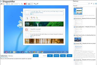 Shapeshifter - Flamory bookmarks and screenshots