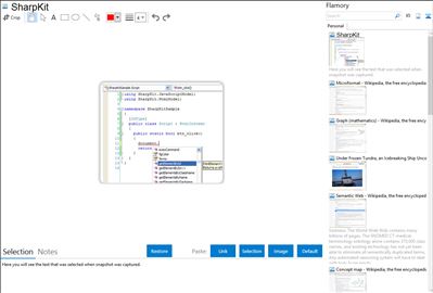 SharpKit - Flamory bookmarks and screenshots